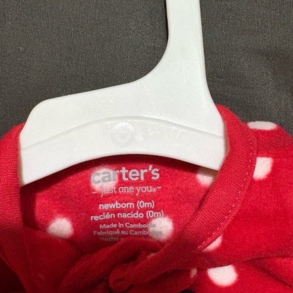 Carter's Festive Red Reindeer Footie - Picture 3 of 4